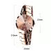 FNGEEN 5808 Women Fashion Steel Strap Quartz Watch Couple Watch Brown Steel Coffee Surface