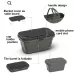 Camping Water Carry Basket Picnic Basket Outdoor Folding Box Can Be Used As Table