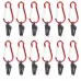 20 PCS Camping Tent Windproof Fixing Clip Outdoor Barbecue Canopy Tarp Fixed Pull Point Clip