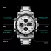 SKMEI 1389 Multifunctional Men Business Digital Watch 30m Waterproof Large Dial Wrist Watch with Stainless Steel Watchband