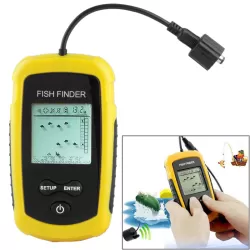 Portable Fish Finder with 2 inch Display Depth Readings From 2 to 328ft
