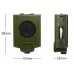 GoldGood K4074 Outdoor Multi-function Military Travel Geology Pocket Prismatic American Compass with Luminous Display