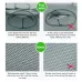 6 Holes Automatic Foldable Fishing Net Nylon Shrimp Crab Minnow Trap Fish Cast Net Fishing Tackle