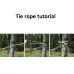 Thick Canvas Hammock Field Rollover Prevention Outdoor Hammock Swing With Stick