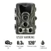 HC801A 8MP Waterproof IP65 IR Night Vision Security Hunting Trail Camera Novatek 96650 Program 120 Degree Wide Angle 110 Degree PIR Sensing Angle