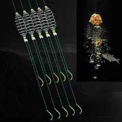 5 in 1 Stranded Double Hook Anti-winding Silver Carp Fishing Group Spring Fishing Hook