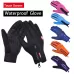 Outdoor Sports Hiking Winter Leather Soft Warm Bike Gloves For Men Women
