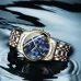 FNGEEN 4006 Men Trendy Waterproof Quartz Watch Black Steel Black Surface