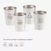 4pcs Outdoor Camping Folding Stainless Steel Water Cup Set