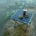 Outdoor Aluminum Alloy Folding Table Camping Picnic Portable Folding Table Barbecue Table Stall Small Dining Table