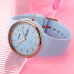 SKMEI 1747 Simple Bar scale Dial Silicone Strap Quartz Watch for Ladies
