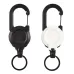 Backpack Carabiner Plastic Retractable Pull Badge Reel