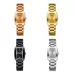 BINBOND N321 Square Temperament Metal 30M Waterproof Quartz Watch Rose Gold