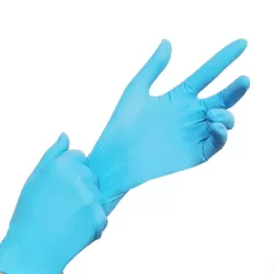 100pcs Blue Disposable Butyronitrile Gloves Housework Supplies