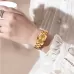 BINBOND N321 Square Temperament Metal 30M Waterproof Quartz Watch Rose Gold