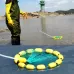 Outdoor Buoyancy Fishnet 3 Circle Fold Portable Fish Cage Multi-Float Sea Fishing Net