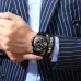 FNGEEN 4006 Men Trendy Waterproof Quartz Watch Black Steel Black Surface