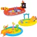 Home Large Cartoon Animal Drama Pool Water Spray Inflatable Swimming Pool Slide Pool Pirate