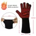1 Pair High Temperature Resistant Silicone BBQ Gloves Anti-Scalding Gloves