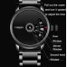 FNGEEN S230 Men Non-Pointer Quartz Watch Black Mash Black Steel