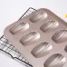 BM1067 Shell Shaped Non-stick Cake Mold Kitchen Biscuit Pan Baking Mold Silver Thicken