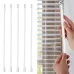 5PCS 12 Inch Blinds Acrylic Transparent Rod Move Light Rod With Hook Handle