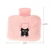 0688 PVC Plush Hand Pluggable Water-filled Hot Water Bags Gray