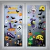 1 Sets SQ629 Halloween Electrostatic Window Stickers Party Decoration Glass Window Wall Double-Sided Stickers Pumpkin Expression