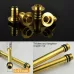 Weave Stainless Steel Flexible Plumbing Pipes Cold Hot Mixer Faucet Water Pipe Hoses High Pressure Inlet Pipe 80cm 8cm Copper Rod