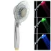 Temperature Detectable 3-Color LED Shower Head No Battery