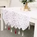 Christmas Table Decoration Bronzing Tablecloth Holiday Decoration Supplies Red Tree
