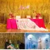 2 PCS Laser Rain Tinsel Foil Curtain Birthday Party Decoration Tassel Wall Sliver