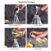 200ml Stainless Steel Glass Bottle Barbecue Cooking Seasoning Oil Pot Sprayer Oil Injection Kettle Oil Spray Bottle