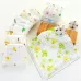 2 PCS Cotton 6-layer Gauze Saliva Towel Seersucker Small Square Scarf