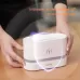 7 Color Flame Aromatherapy Machine Home Office Desk Air Humidifier Black