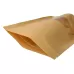 50 PCS Zipper Self Sealing Kraft Paper Bag with Window Stand Up for Gifts or Food or Candy or Tea or Party or Wedding Gifts