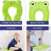Frog-Shaped PP Material Environmental Protection Children Travel Portable Toilet Seat Green