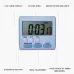 Kitchen Timer 24 Hours Digital Alarm Clock LCD Screen Magnetic Backing for Cooking Baking Black