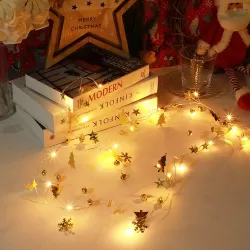 2m 20LEDs Christmas String Lights Christmas Bells Ball Decoration Lamp Christmas Tree Bell