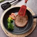 Stainless Steel Silicone Food Spatula Food Clip Barbecue Steak Clip Barbecue Baking Tool 9 Inch With Bracket Random Color Delivery