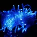50M LED String Lights Christmas New Year Garland Decoration for Street Room House Garden Outdoor Use DIY Decor CN Plug 400LEDS Blue