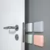 Silent Anti-Collision Silicone Pad For Door Handle 45mm Square Gray