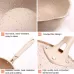 Thick Bottom Maifan Stone Household Small Frying Pan Non Stick Pan Deep Frying Pan 28cm Beige Without Cover