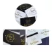 100 PCS Wedding Blessing Card Thank You Message Gift Decoration Card Bronzing Flower Greeting Card Blessing Black