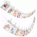 1St Baby 12 Months Birthday Pull Flag Photo Wall Slogan Banner Month Photo Clip Flower Pink number