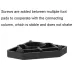 4pcs Single-layer BS-XYJJD Household Washing Machine Refrigerator Non-slip Shock-absorbing Floor Mat