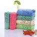 Cute Baby Kid Towel Face Microfiber Absorbent Drying Bath Beach Towel Washcloth Swimwear Baby Towel Cotton Kids Towel Dark blue