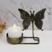 B Black Gold DH2303-03 Metal Retro Iron Art Candlesticks Ornament Table Candle Cup Decoration Props