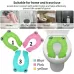 Frog-Shaped PP Material Environmental Protection Children Travel Portable Toilet Seat Green