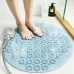 Bathroom Anti-slip Round Mat Suction Cup Massage Foot Pad Blue